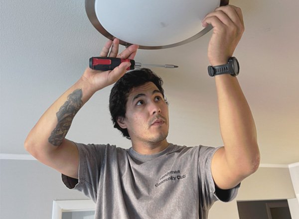 Home Lighting fixture replacement in San Francisco | Handyman service Old or outdated light fixtures are very common in San Francisco homes, especially in older buildings. Over time lights can start flickering, making noise, or simply not matching the interior anymore. Sometimes the problem is in the fixture itself, and sometimes the issue comes from old wiring, loose connections, or worn-out mounting hardware. Replacing a light fixture is not always just removing one and installing another. The electrical box has to be secure, the wires must be connected correctly, and the fixture should be mounted straight and safe. In older apartments, boxes are sometimes loose or not designed for heavy lights, so proper installation is important to avoid future problems. Upgrading lights is one of the fastest ways to make the home look newer without a full renovation, and it also improves safety when everything is installed correctly. If you are located in San Francisco, I can help with this. My name is Arthur Astanov, handyman in San Francisco, and I install chandeliers, ceiling lights, wall lights, and replace old fixtures safely and properly.