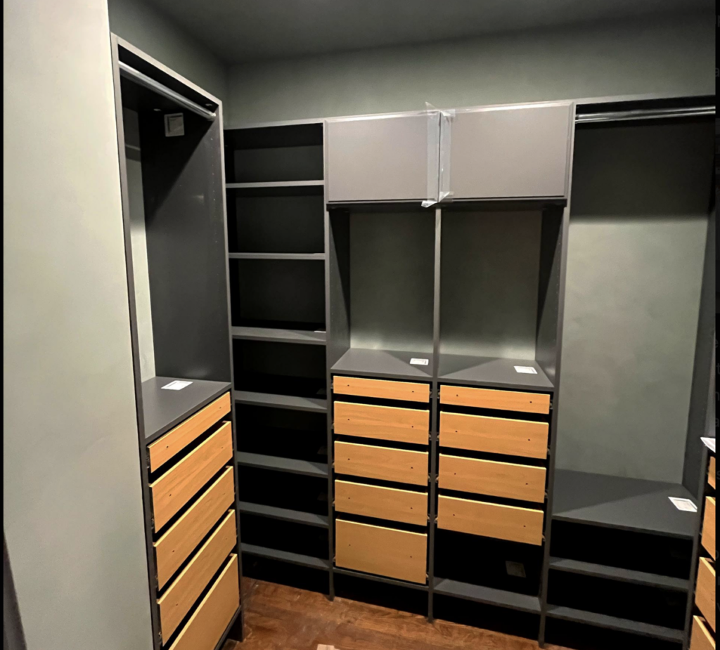 Closet system installation in San Francisco | IKEA · Elfa · EasyClosets